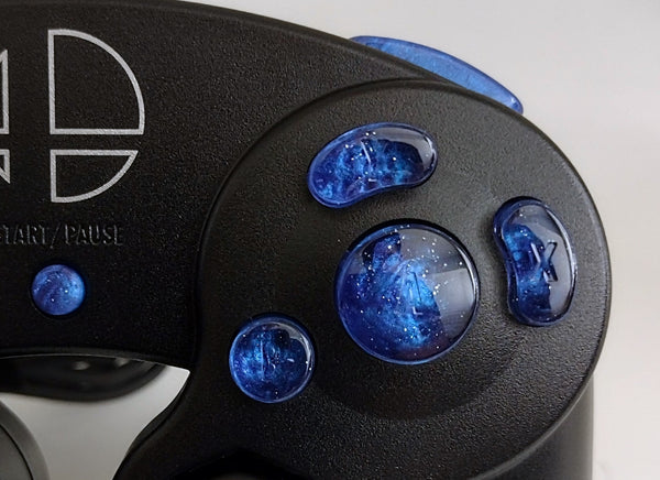 Blue Purple Navy Custom Gamecube Controller Buttons Z