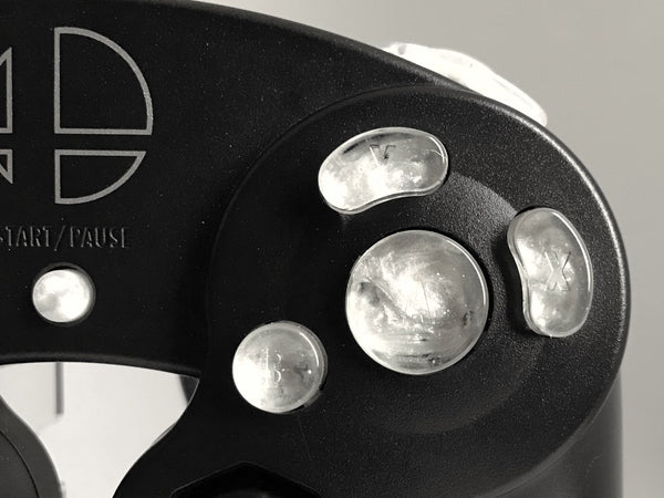 White Custom Gamecube Controller Buttons Z
