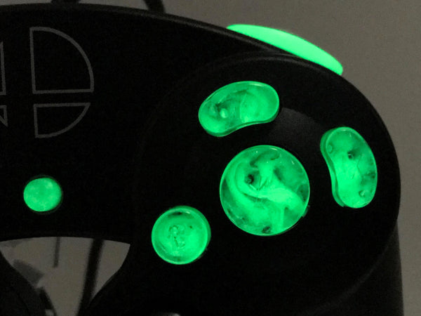 Glow Dark Green Gamecube Controller Buttons Z