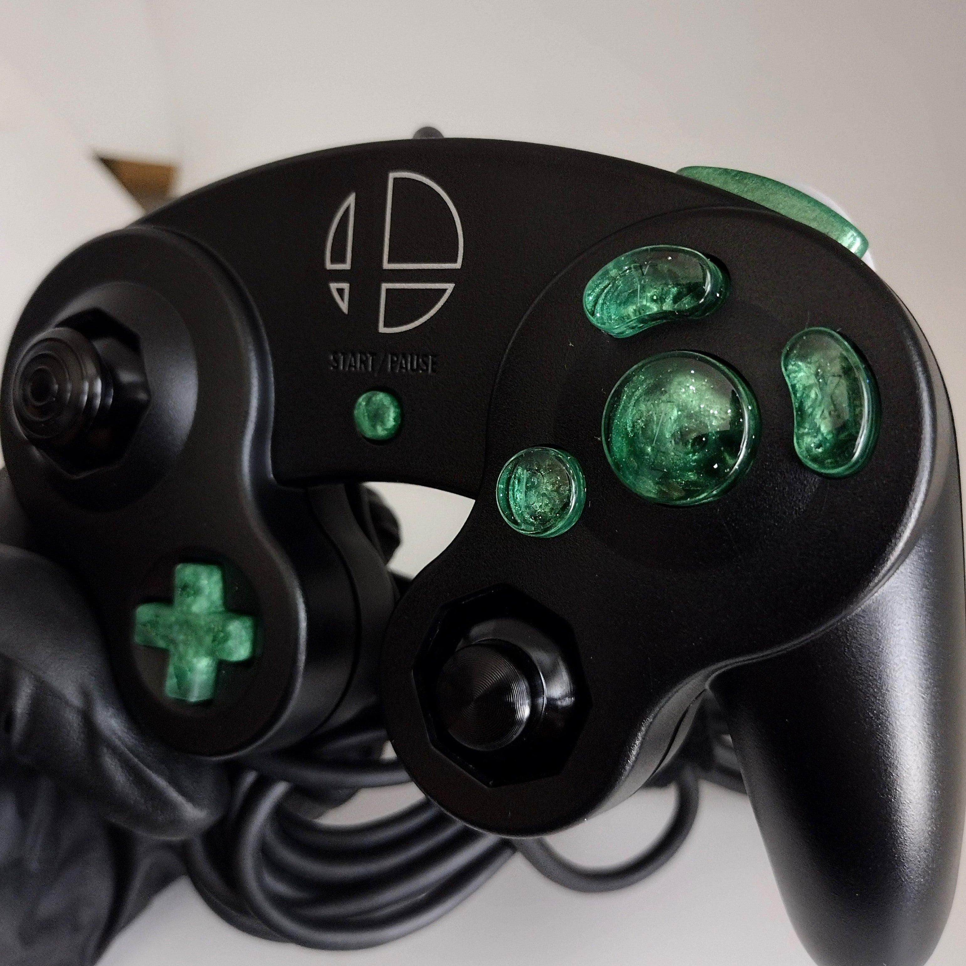 Forest Green Nebula Gamecube Buttons (MADE TO ORDER) – Señor Retro