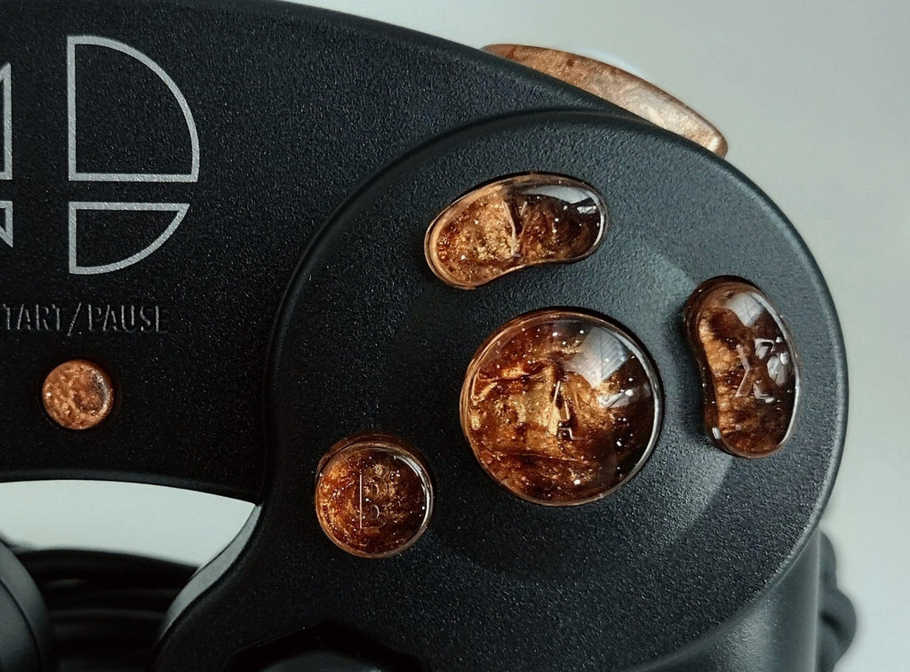 Copper Brown Custom Gamecube Controller Buttons