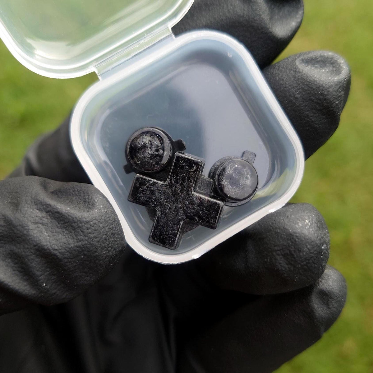 GBM Stealth Graphite Nebula Custom Gameboy Micro Resin Buttons – Señor ...