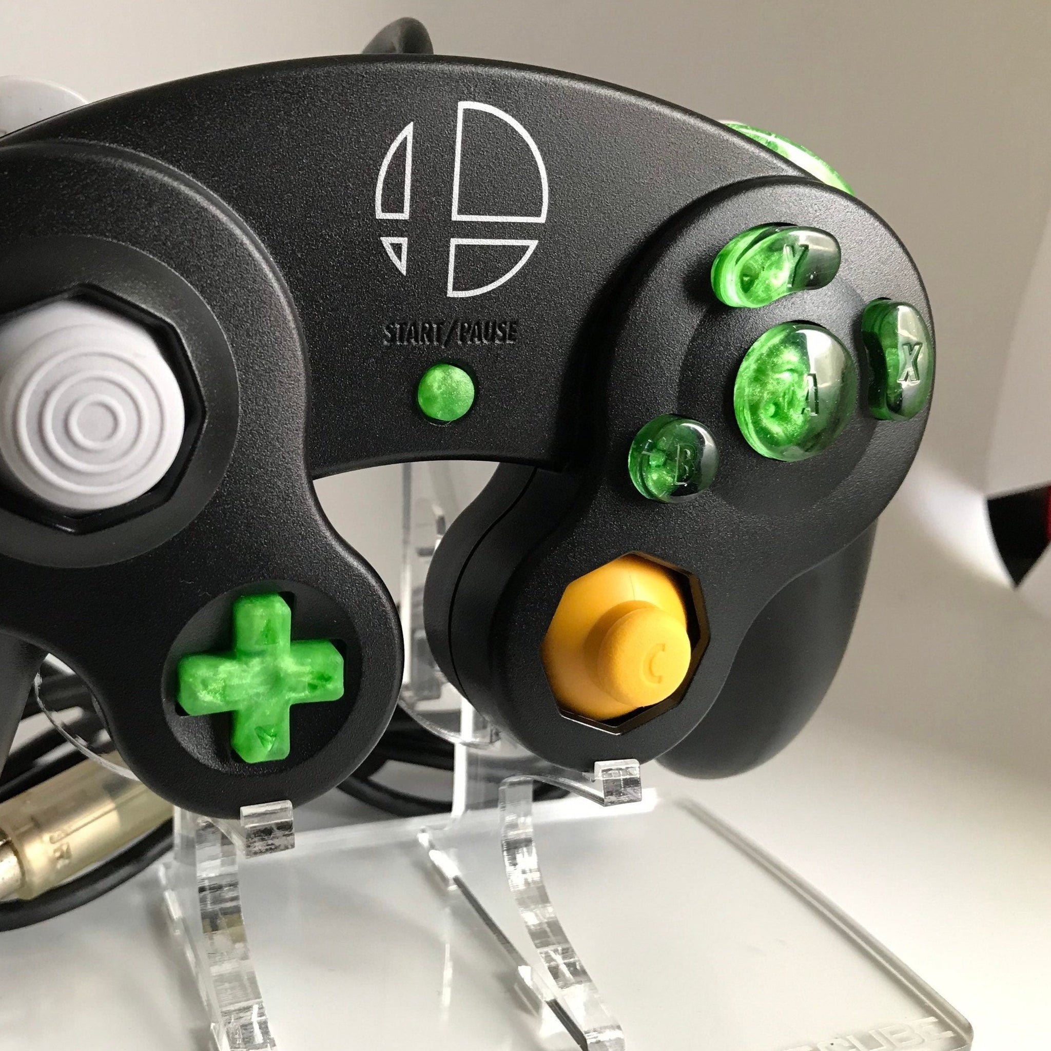 Lime Green Nebula Gamecube Buttons (MADE TO ORDER) – Señor Retro