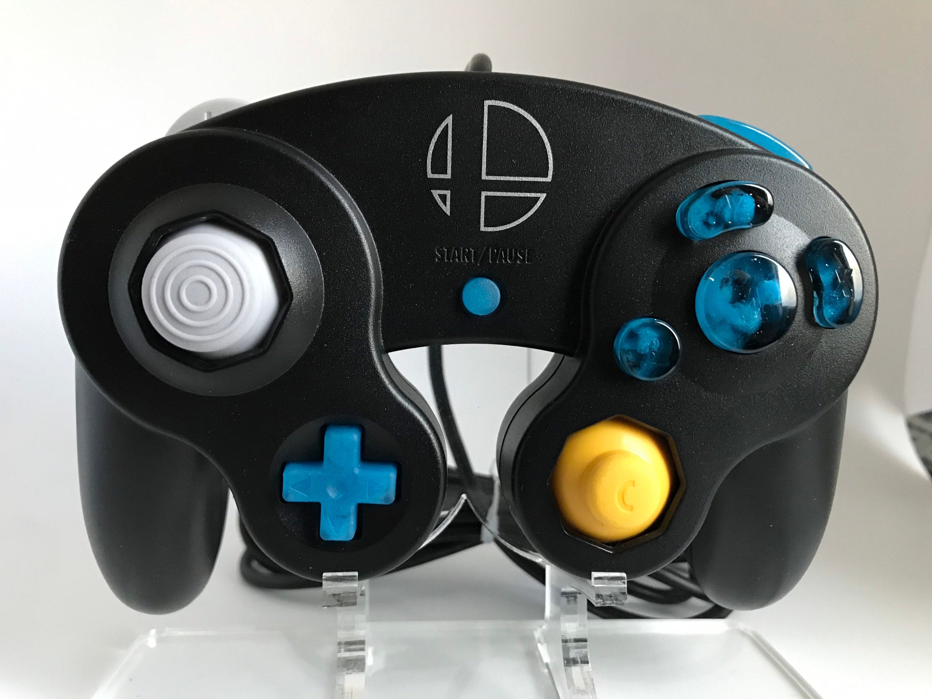 Lightning Blue Nebula Gamecube Buttons (MADE TO ORDER) – Señor Retro